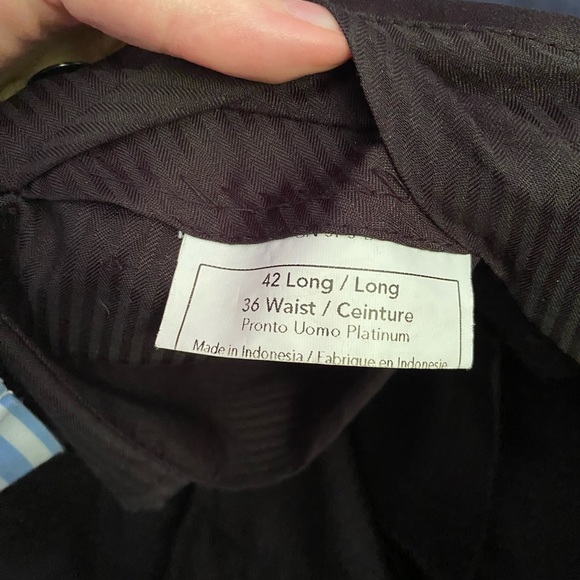 Moores Pronto Uomo Black Tuxedo Pants - Picture 9 of 9